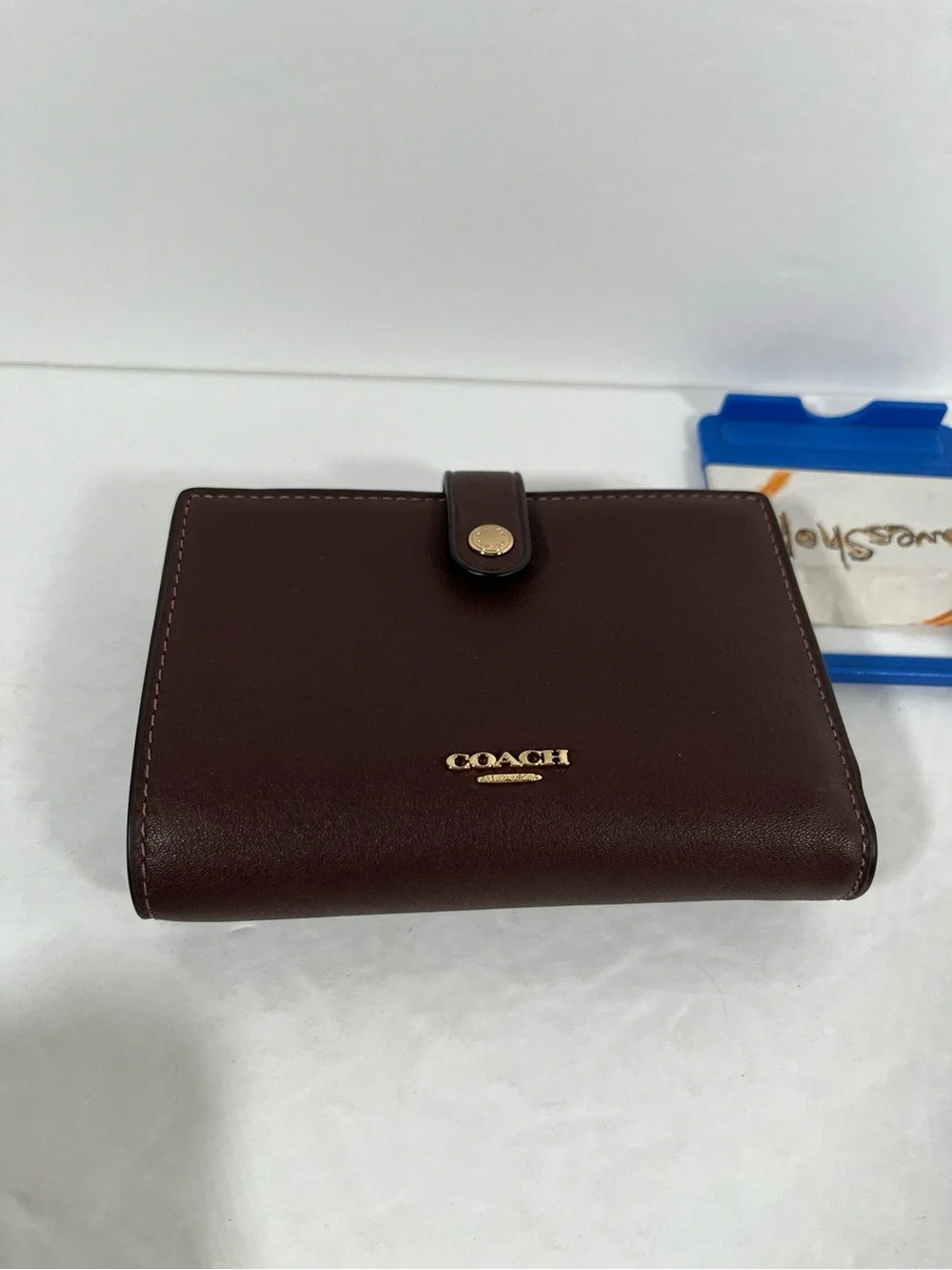 Coach wallet maple